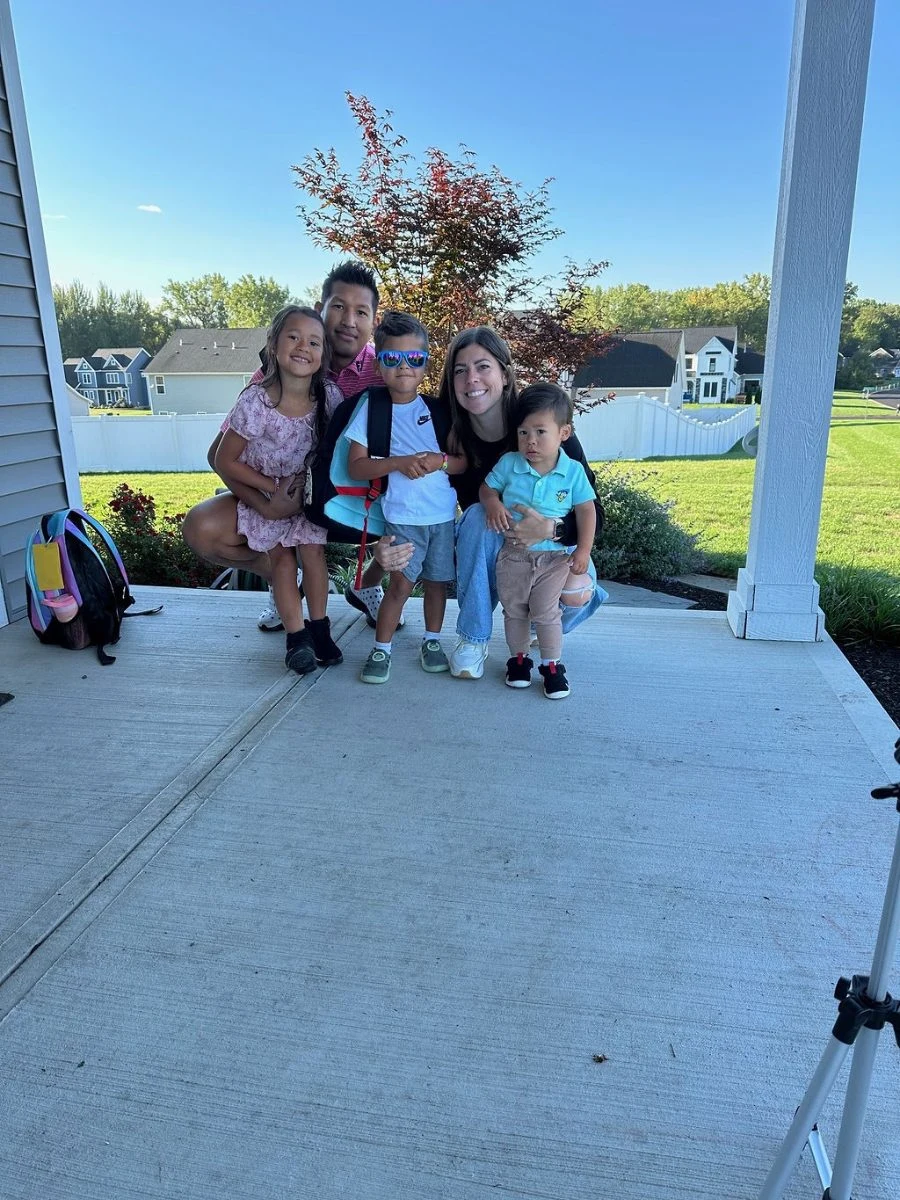 Eric Phoulavong with his family