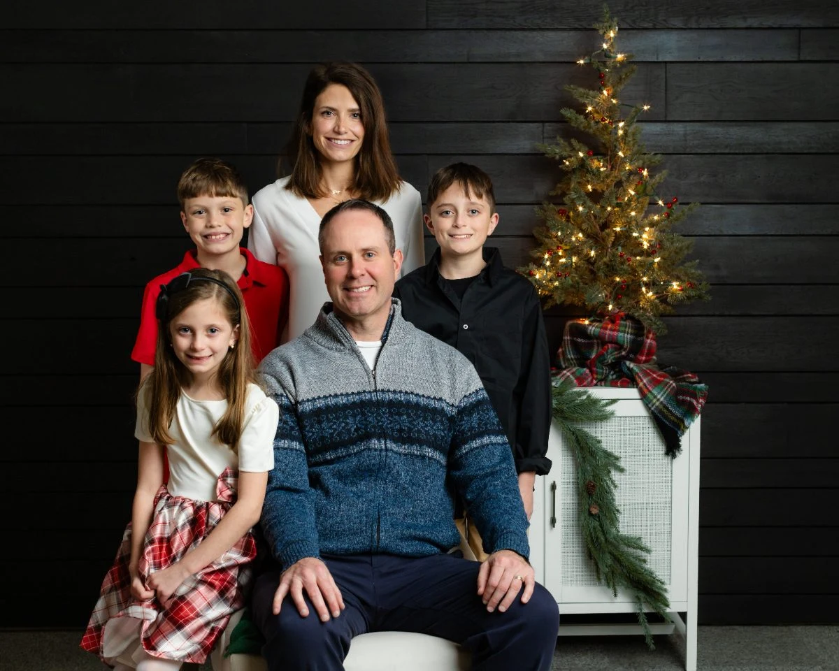 John Harms with his family