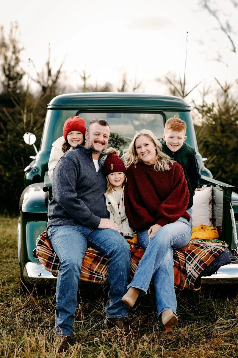 Kara Russell with her family