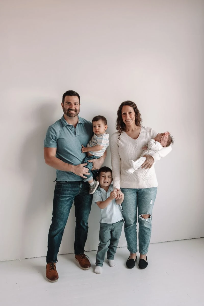 Nick Savas with his family